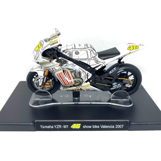 Machetă moto Magazine Models [1:18] - Yamaha 2007 YZR-M1 Valencia Valentino Rossi 46 Collection